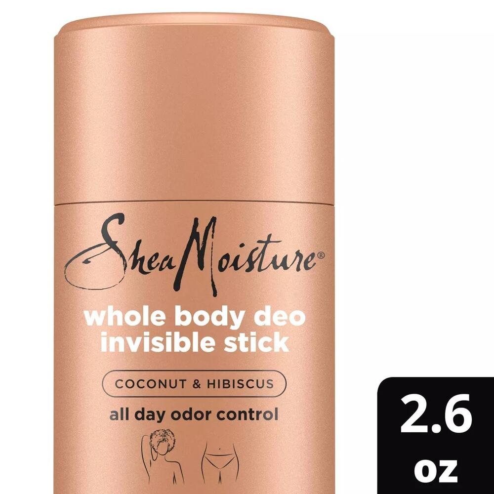 Shea Moisture Coconut & Hibiscus Whole Body Deodorant Invisible Stick 2 Pack - Picture 1 of 3
